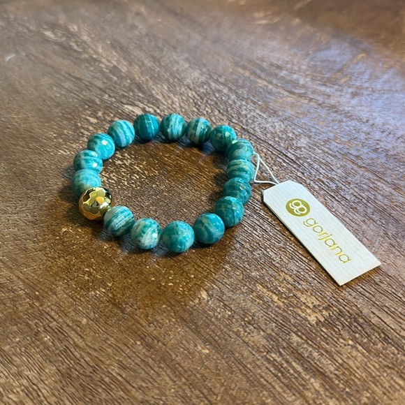 Gorjana NWT Power Gemstone Large Bracelet - Gold & Apatite - Picture 4 of 6